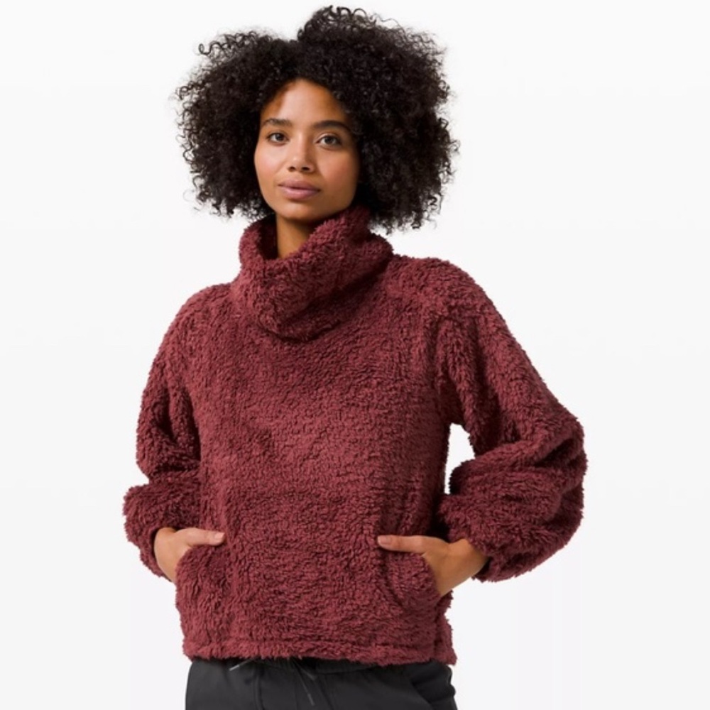 Lululemon Maroon Sherpa Pullover - Picture 1 of 11